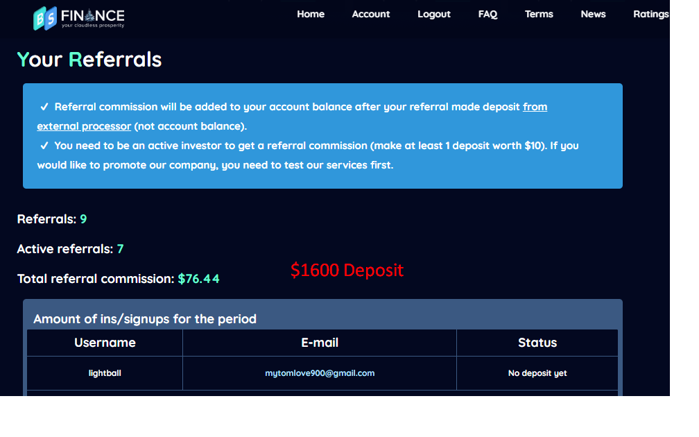 BSFinance Limited screenshot